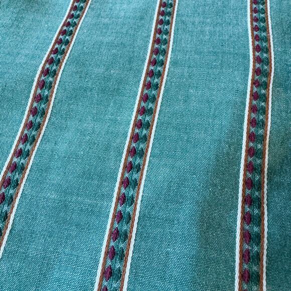 Sears Roebuck Vintage Button Down Shirt Men's 17 34/35 Blue Western Retro - Picture 2 of 10